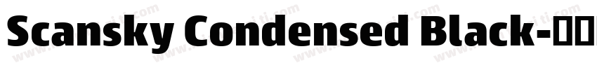 Scansky Condensed Black字体转换
